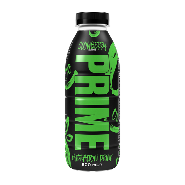 Glowberry Prime Hydration Drink does indeed glow in the dark